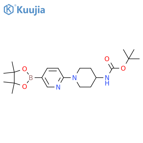 2-4-(Boc-amino)-1-piperidinylpyridine-5-boronic Acid Pinacol Ester structure