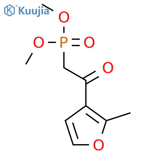 dimethyl 2-(2-methylfuran-3-yl)-2-oxoethylphosphonate structure