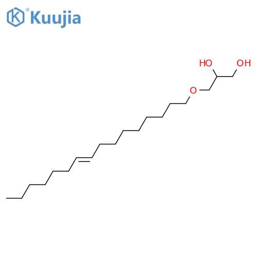 Glycerol 1-alkyl ethers; Glycerol 1-(9Z-hexadecenyl) ether structure