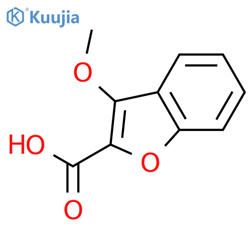 3-methoxy-1-benzofuran-2-carboxylic acid structure