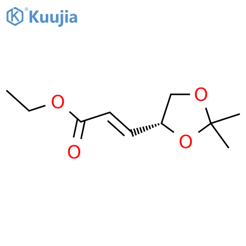 (R,E)-Ethyl 3-(2,2-dimethyl-1,3-dioxolan-4-yl)acrylate structure