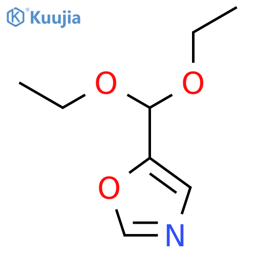 5-(diethoxymethyl)-1,3-oxazole structure