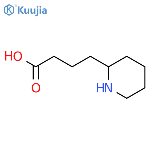 (2S)-2-Piperidinebutanoic acid structure