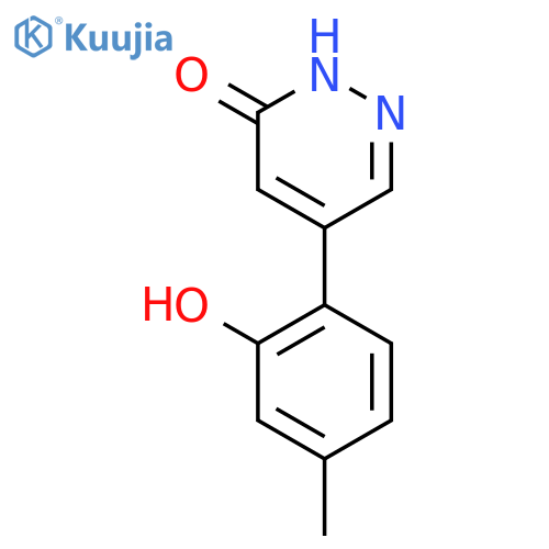 5-(2-hydroxy-4-methylphenyl)-3(2H)-Pyridazinone structure