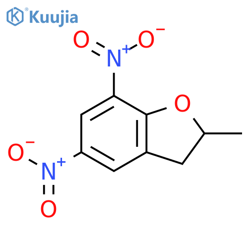 2-methyl-5,7-dinitro-2,3-dihydro-1-benzofuran structure