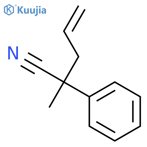 Benzeneacetonitrile, a-methyl-a-2-propen-1-yl- structure