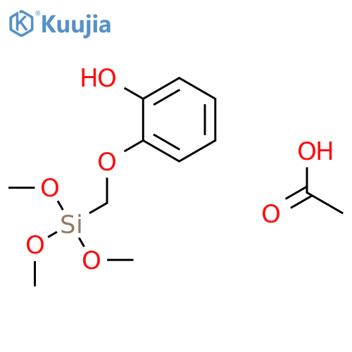 Phenol, 2-[(trimethoxysilyl)methoxy]-, acetate structure