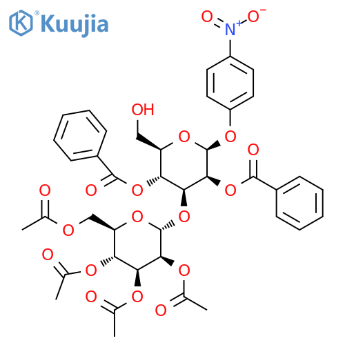 4-Nitrophenyl 3-O-(2,3,4,6-tetra-O-acetyl-a-D-mannopyranosyl)-2,4-di-O-benzoyl-b-D-mannopyranoside structure