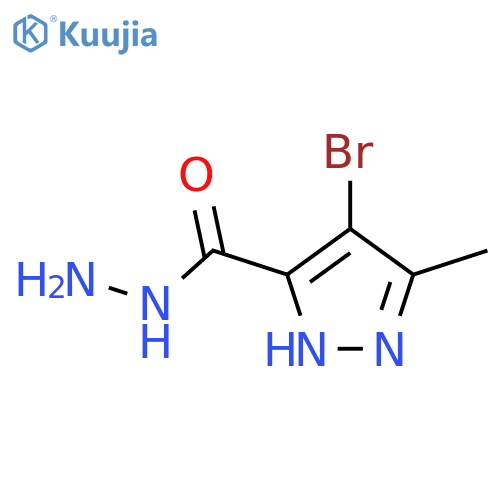 4-Bromo-5-methyl-1H-pyrazole-3-carbohydrazide structure