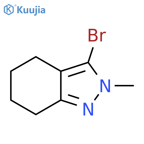 3-Bromo-2-methyl-4,5,6,7-tetrahydroindazole structure