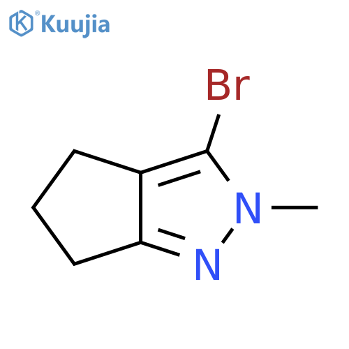 3-bromo-2-methyl-2H,4H,5H,6H-cyclopenta[c]pyrazole structure