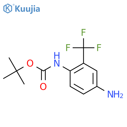 tert-butyl N-4-amino-2-(trifluoromethyl)phenylcarbamate structure