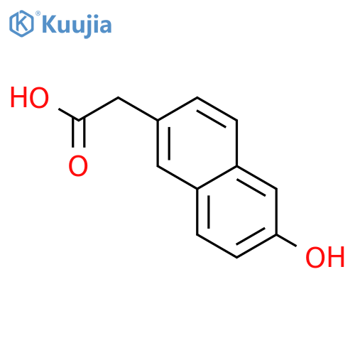 6-Hydroxy-2-naphthaleneacetic Acid structure