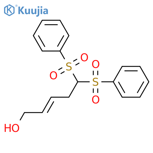 2-Penten-1-ol, 5,5-bis(phenylsulfonyl)-, (E)- structure