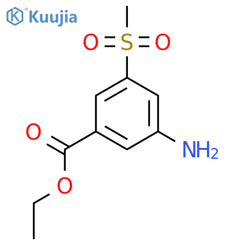 Ethyl 3-amino-5-methanesulfonylbenzoate structure