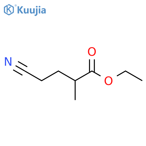 Ethyl 4-cyano-2-methylbutanoate structure