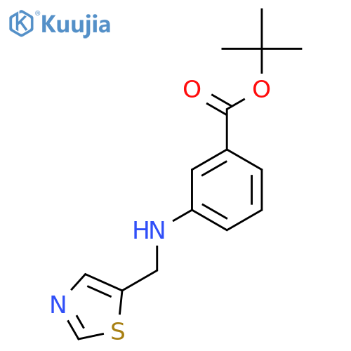 tert-butyl 3-{(1,3-thiazol-5-yl)methylamino}benzoate structure