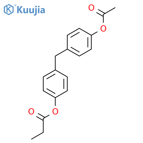Bisphenol F, mixture of acetates and propionates structure
