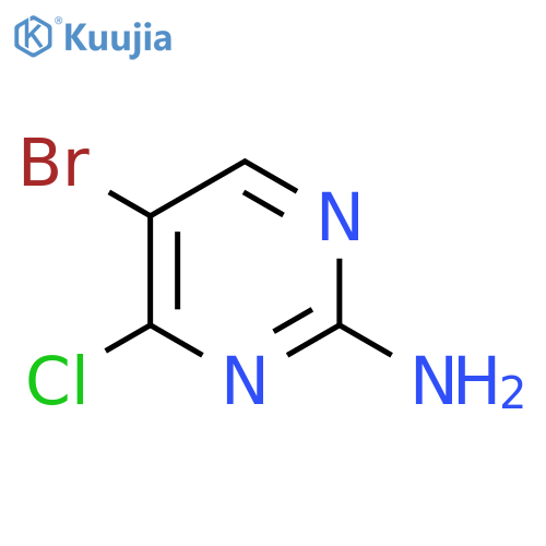 5-Bromo-4-chloropyrimidin-2-amine structure