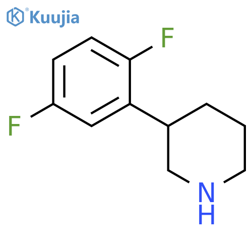 3-(2,5-difluorophenyl)piperidine structure