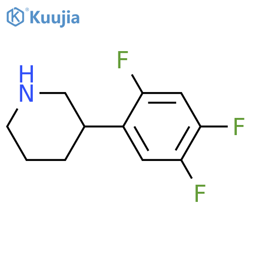 3-(2,4,5-trifluorophenyl)piperidine structure