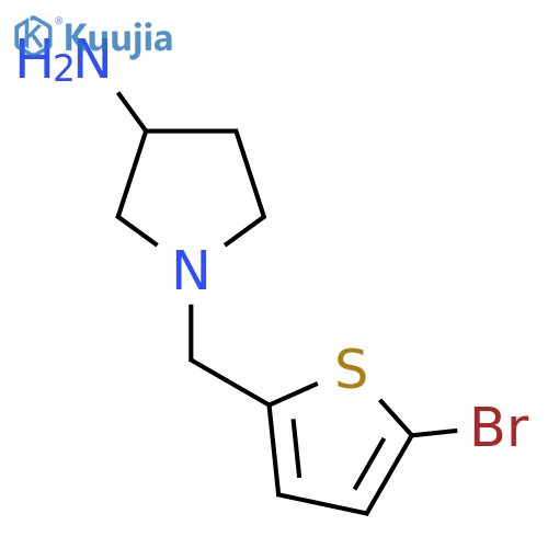 1-[(5-Bromothiophen-2-yl)methyl]pyrrolidin-3-amine structure