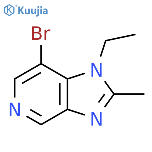 7-bromo-1-ethyl-2-methyl-1H-imidazo4,5-cpyridine structure