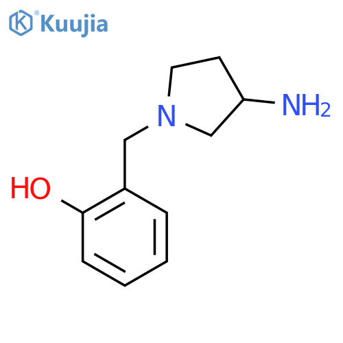 2-[(3-Aminopyrrolidin-1-yl)methyl]phenol structure