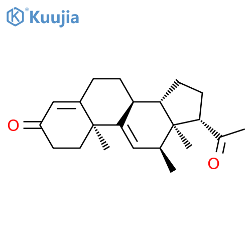 Pregna-4,9(11)-diene-3,20-dione,12-methyl-, (12a)- (9CI) structure