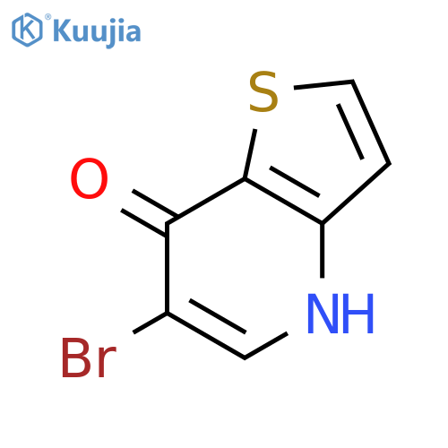 6-bromo-4H,7H-thieno3,2-bpyridin-7-one structure