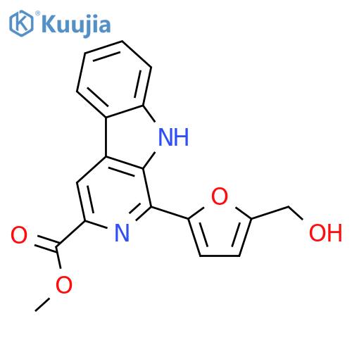Methyl 1-[5-(hydroxymethyl)-2-furyl]-9H-beta-carboline-3-carboxylate structure