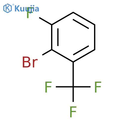 2-Bromo-3-fluorobenzotrifluoride structure