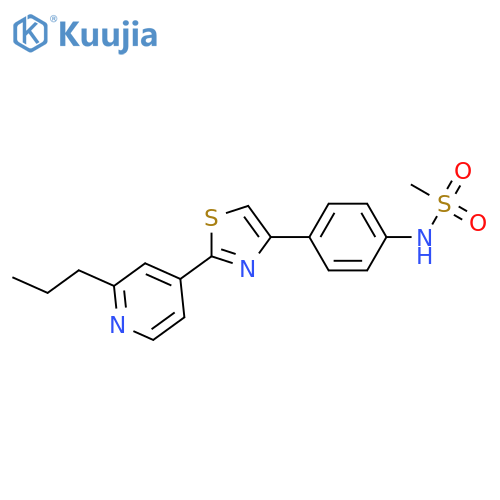 N-(4-(2-(2-Propylpyridin-4-yl)thiazol-4-yl)phenyl)methanesulfonamide structure