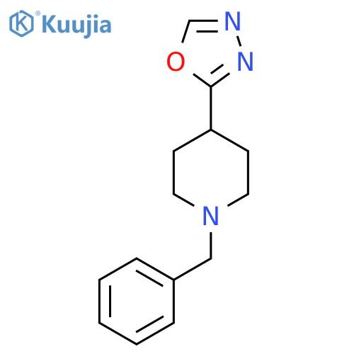 2-(1-benzylpiperidin-4-yl)-1,3,4-oxadiazole structure