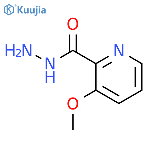 3-methoxy-2-Pyridinecarboxylic acid hydrazide structure