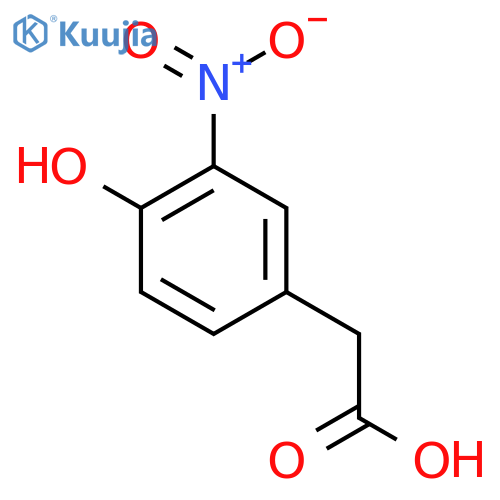 4-Hydroxy-3-nitrophenylacetic acid structure