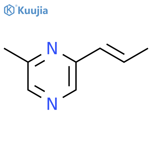 Pyrazine, 2-methyl-6-(1-propenyl)- structure
