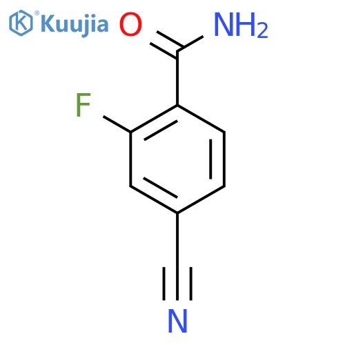 4-Cyano-2-fluorobenzamide structure