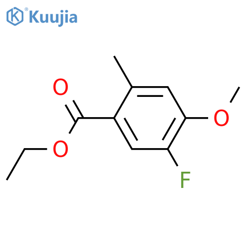 Ethyl 5-fluoro-4-methoxy-2-methylbenzoate structure