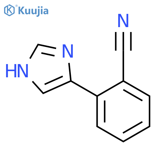 2-(1H-imidazol-4-yl)benzonitrile structure
