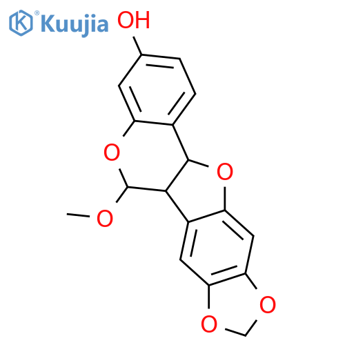 6H-[1,3]Dioxolo[5,6]benzofuro[3,2-c][1]benzopyran-3-ol,6a,12a-dihydro-6-methoxy-, (6R,6aS,12aR)- structure