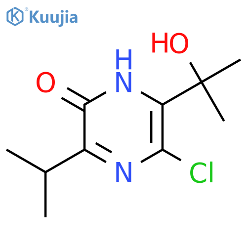 5-chloro-6-(2-hydroxypropan-2-yl)-3-(propan-2-yl)pyrazin-2-ol structure