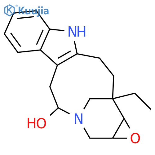 2H-3,13-Methanooxireno[9,10]azacycloundecino[5,4-b]indol-4-ol,13-ethyl-1a,4,5,10,11,12,13,13a-octahydro- (9CI) structure