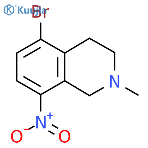 5-Bromo-2-methyl-8-nitro-1,2,3,4-tetrahydroisoquinoline structure