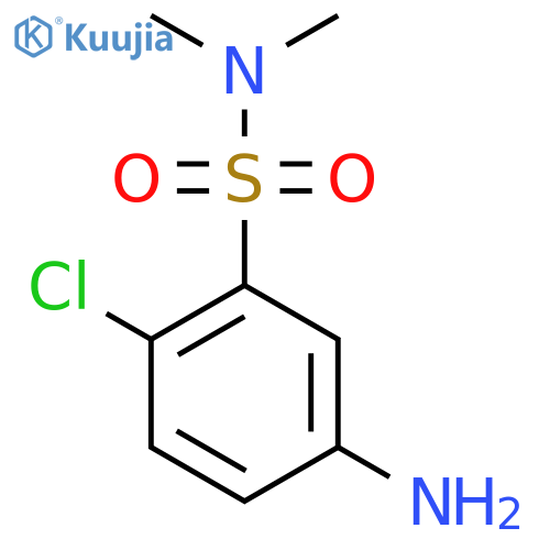 5-Amino-2-chloro-N,N-dimethylbenzene-1-sulfonamide structure