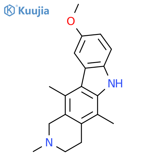 1H-Pyrido[4,3-b]carbazole,2,3,4,6-tetrahydro-9-methoxy-2,5,11-trimethyl- structure