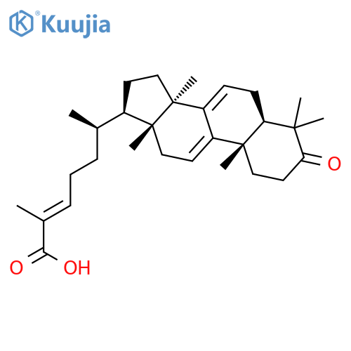 Lanosta-7,9(11),24-trien-26-oicacid, 3-oxo-, (24E)- structure