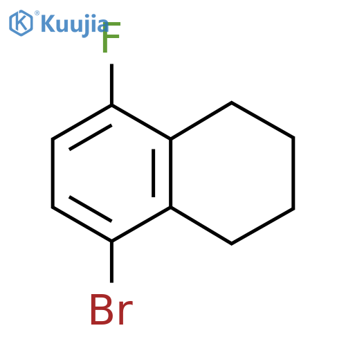 Naphthalene,5-bromo-8-fluoro-1,2,3,4-tetrahydro- structure