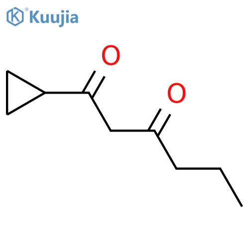 1-Cyclopropylhexane-1,3-dione structure