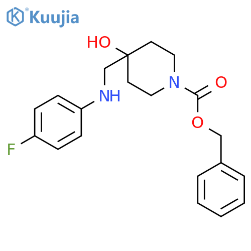 Benzyl 4-{(4-Fluorophenyl)aminomethyl}-4-hydroxypiperidine-1-carboxylate structure